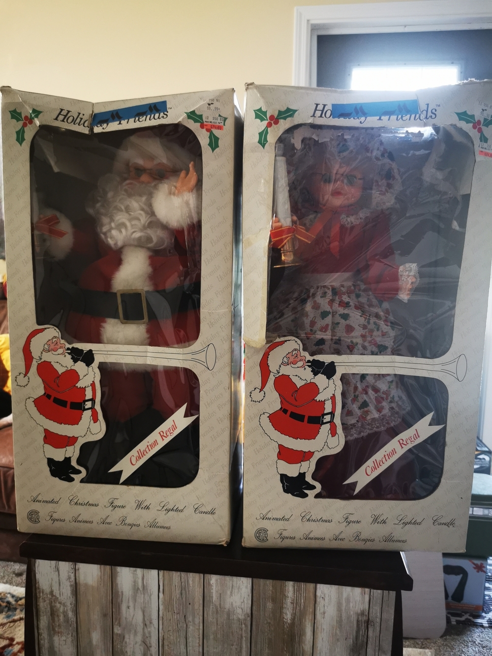 Kids Santa and Mrs. Claus Costume Dolls - Red